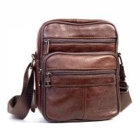 ราคา Chinatown Leather กระเป๋าสะพายหนังแท้ใบกระทัดรัดแนวตั้ง (1922729677)