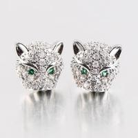 ราคา เงาเพชรเต็มหูสตั๊ดแฟชั่นเพทายเสือดาวหัวสตั๊ดต่างหูเครื่องประดับงานแต่งงานอุปกรณ์เสริม (15161288585)