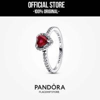 ราคา 【สินค้าแท้】Pandora Elevated Red Heart Ring ของขวัญ ที่ดี ที่สุด✨ (54403924350)