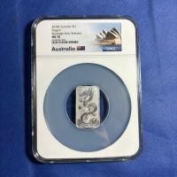 ราคา เหรียญเงินแท่ง SILVER BAR ปี2018P AUSTRALIA S$1 DRAGON-Rectangle-ER NGC MS70 เหรียญเกรด เหรียญต่างประเทศ หายาก น่าสะสม (43256569792)