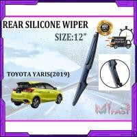 ราคา Toyota Yaris 2019-ปัจจุบัน 12 "ใบปัดน้ําฝนซิลิโคนหน้าต่างด้านหลัง Wiper Belakang Toyota Yaris ที่ปัดน้ําฝนด้านหลัง (40477476061)