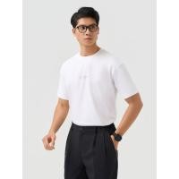 ราคา YODY เสื้อยืดผู้ชายพิมพ์ลายตัวอักษรผ้าคอตตอนนุ่มดูดซับ MCTS25S396 (47605897508)