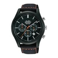 ราคา นาฬิกาข้อมือผู้ชายสายหนัง ALBA Chronograph สไตล์สปอร์ต AT3G43 (7931499072)