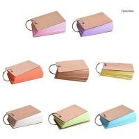 ราคา CH * 50 แผ่น Pocket Note Memo Paper Pad คละสีขนาดเล็กเปล่า Index Cards DIY Bookmarks พร้อมคลิป Cloure Iron R (43200853384)