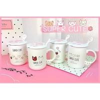 ราคา แก้วน้ำ แก้วกาแฟลายน้องหมา คละแบบ (9126991209)