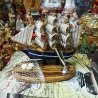ราคา สำเภาเรือใบเล็ก 5นิ้ว (744031818)