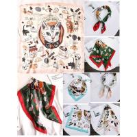 ราคา ผ้าพันคอ ผ้าคลุมไหล่ พร้อมส่ง ลายแมว (21726905772)