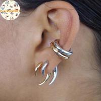 ราคา PeaceShells Boho Horn Stud ต่างหูทองเงินสี Moon Punk ต่างหูผู้หญิงเครื่องประดับอุปกรณ์เสริมที่ไม่ซ้ํากันหมาป่า Fangs ต่างหู VN (46155107200)