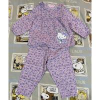 ราคา Hello Kitty ชุดนอนแขนยาวขายาว ลายคิตตี้สีม่วง Size 80 (22341649629)