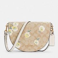 ราคา Coach C3597 Ellen Crossbody In Signature Canvas With Daisy Print กระเป๋าสะพายข้าง