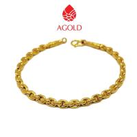 ราคา AGOLD สร้อยข้อมือทองลายโซ่คละแบบ น้ำหนักครึ่งสลึง (1.89 กรัม) ทองคำแท้ 96.5% (ยาว 16.5 ซม.) (7069222633)
