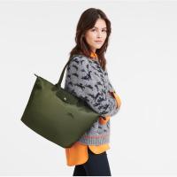 ราคา Longchamp LE PLIAGE GREEN L TOTE BAG Forest - Recycled Canvas #L1899919479 (26571097336)