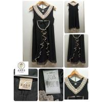 ราคา D6♣️axes femme เดรสผ้าชีฟอง-ลูกไม้(แขนกุด)แบรนด์ญี่ปุ่น ♣️size M (21803221140)