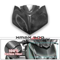 ราคา 100% Real Carbon fiber For YAMAHA Xmax 300 Xmax300 2023+ 2024 Motorcycle Front Fairing Nose Headlig (48352490585)