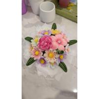 ราคา ช่อดอกไม้บูเก้ทำจากลวดกำมะหยี่ดอกไม้รวม (41626558621)