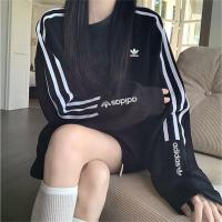 ราคา ♞,♘ปักโลโก้ Adidas Original Crew Neck Sweatshirt เสื้อสเวตเตอร์คู่เสื้อสเวตเตอร์ลําลอง Bottoming Sh (29826651277)