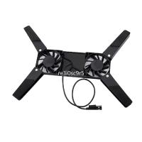 ราคา พับ USB Dual Fan Cooler Rotatable Cooling Pad Stand สำหรับ PC คอมพิวเตอร์แล็ปท็อปโน้ตบุ๊คสำหรับ Mac (25379518075)
