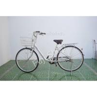 ราคา จักรยานแม่บ้านญี่ปุ่น - ล้อ 26 นิ้ว - มีเกียร์ - อลูมิเนียม - Bridgestone - สีเงิน [จักรยานมือสอง] (25754314424)