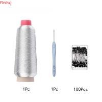 ราคา ตะขอเสื้อกันหนาวสี 1 ชุดพร้อมเข็มมุกสีดําสําหรับเครื่องหมายยึดและด้ายเย็บปักถักร้อยสีเงิน 3000 เมตร (47600290044)