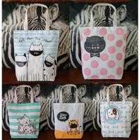 ราคา กระเป๋าผ้ารักษ์โลก ลายการ์ตูน น้องน่ารัก​ (1529858046)