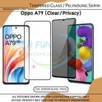 ราคา [แก้ว] HFE Oppo A79 Clear Privacy Full Screen Protector Tempered Glass Screen Protector (47354779065)