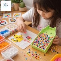 ราคา ROOKIEDD4 พลั่วถั่วตัดปะ, ถาดหยิบลูกปัดการ์ตูนรูปแมว, ถาดรองลูกปัด 2-in-1 Handmade ไม้พายลูกปัดพลาสติกหัตถกรรมการสร้าง (43428910578)