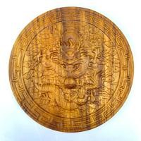 ราคา มังกร แกะสลักไม้สักแท้ ขนาด 20x20 CM (21573768948)