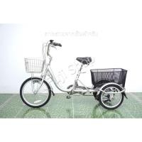 ราคา จักรยานสามล้อญี่ปุ่น - ล้อ 20/16 นิ้ว - มีเกียร์ - สีเงิน [จักรยานมือสอง] (27387793654)