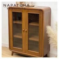 ราคา เคาน์เตอร์ไม้สักมินิมอลตู้โชว์ NAPATCHA นภัชชา (25271830333)