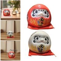 ราคา [Fenteer] กระปุกออมสินหม้อตุ๊กตา Daruma เซรามิคสําหรับตู้สํานักงานร้านอาหาร (55206435249)