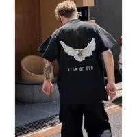 ราคา Fear OF GOD FOG Style Wash Water Print เสื้อยืดแขนสั้น (28276359576)