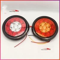 ราคา ไฟท้ายกลม ไฟ Led ทรงกลม ไฟท้ายรถบรรทุก 2 สี 12V-24V - อะไหล่รถบรรทุก (42963515051)