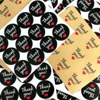ราคา มีหลายแบบ ขั้นต่ำ2แผ่น Thank you Letter sticker Craft สติ๊กเกอร์ ขอบคุณ ข้อความ ป้าย กระดาษคราฟท์ กระดาษขาวมัน (1596892437)