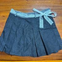 ราคา Jeans Lace กระโปรงยีนส์แต่งขอบ เข็มขัดลูกไม้น่ารัก (56156858016)