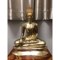 ราคา พระอู่ทอง หน้าตัก 9 นิ้ว เนื้อทองเหลืองขัดเงา (13974481070)