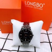ราคา นาฬิกา Longbo เลสดำ หน้าปัดกลมเรียบ ของแท้ (21995639606)