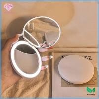ราคา Heabety USB ชาร์จ Handy Round LED Mirror สําหรับ Make-Uppact Makeup Flip Led Makeup Mirror ใหม่ (50406551822)