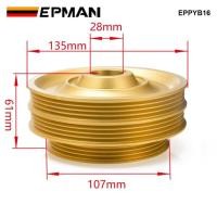 ราคา EPMAN Light Weight Crank Underdrive Engine Pulley Gold For HONDA CIVIC 92-00 B16 Z0132 B16A B18C EP (45154928786)
