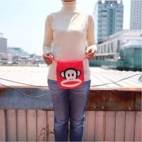 ราคา ถุงผ้าหูรูด Paul Frank ลิงพอลแฟรงค์ สีแดง 8นิ้ว (4721197433)