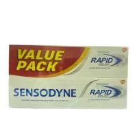 ราคา SENSODYNE RAPID RELIEF WHITENING TWINPACK 2X100G (EXP:02/2026) (51355497100)
