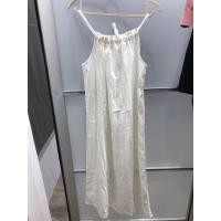 ราคา เดรสยาวผ้าลินินสีขาว (7262848504)