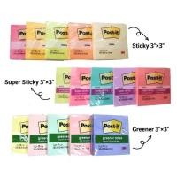 ราคา กระดาษโน๊ตมีกาว โพสต์-อิท โน้ต 3M Post-it Notes ขนาด 3"×3" (25035344225)