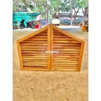 ราคา จั่วช่องลมไม้สักคัดเกรด หน้าจั่วบานเกล็ดไม้สักแท้ มี3ขนาด (19490479784)