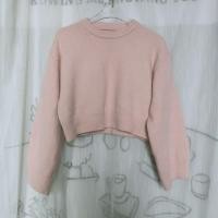 ราคา เสื้อครอปไหมพรมแขนยาว ขนนุ่มฟู สีชมพูอ่อน (29273251178)