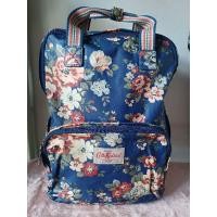 ราคา เป้ Cath Kidston แท้ ลายดอกไม้ สีน้ำเงิน มือสอง (3990414670)