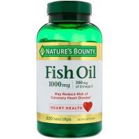 ราคา Nature's Bounty, Odor-Less Fish Oil, 1,000 mg, 220 Coated Softgels (2733329162)