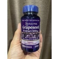 ราคา exp 11/25 Puritan Grape seed extrac 300 mg สารสกัดเมล็ดองุ่น300 mg 100 แคปซูล exp 04/25 (42202788590)