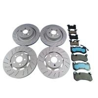 ราคา 6*for Mercedes Benz E63 Amg S C63 Cls63 front rear brake pads & rotors (41078463858)