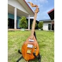 ราคา พิณไฟฟ้าไม้มะหาดทองสเปกสูง#Homemade (20192134781)