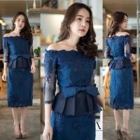 ราคา ชุดทำบุญ ชุดไทยประยุกต์ ชุดงานบวชป้าย : VSHOPBRAND Code : 3270-1 (3718307483)